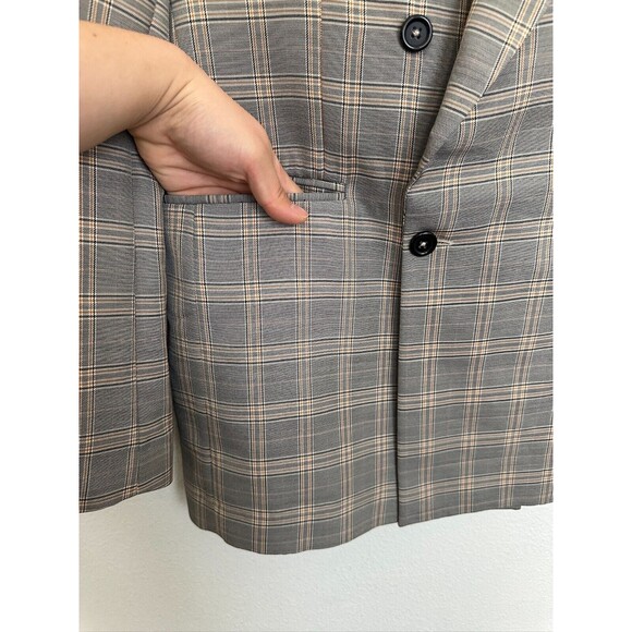 Zara Suits Collection Plaid Double Breasted Wool Blend Blazer Winter Men's 40 - Picture 5 of 9